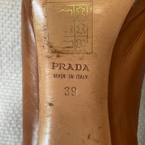 Prada tan peep toe shoes - Picture 7 of 12
